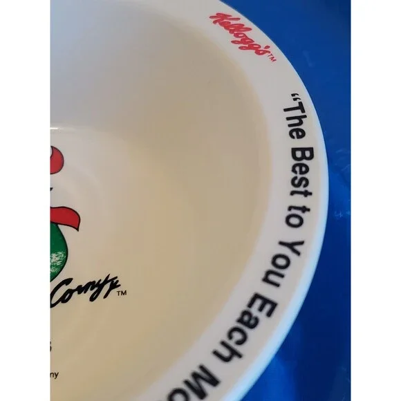 Vintage Kellogg's Corn Flakes Cereal Bowl Vintage Corny 1995 - Picture 6 of 13